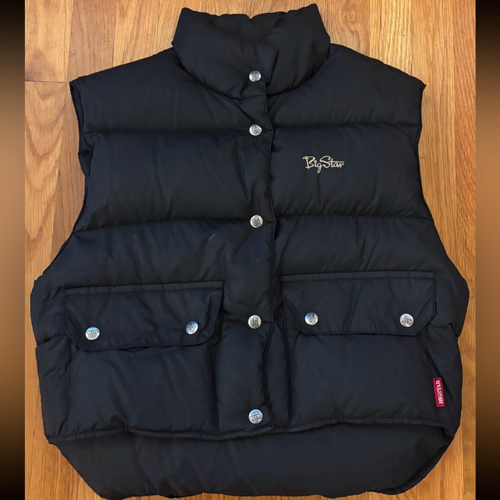 Big Star (Brand) Black Puffer Down Vest (M)